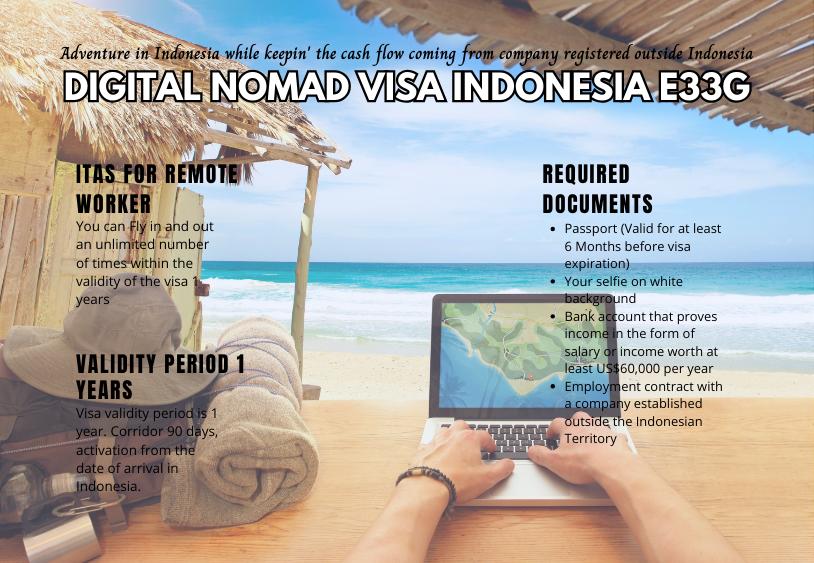 Escape the Cubicle: Embrace the E33G Digital Nomad Visa Adventure in Indonesia!