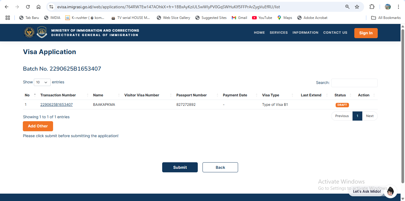 Application Review