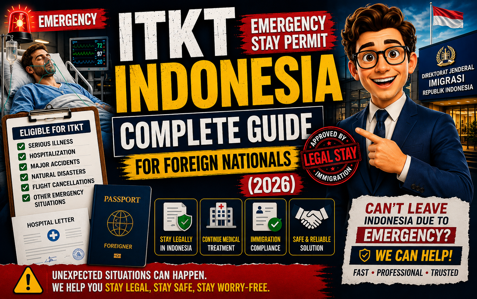ITKT (Emergency Stay Permit) Indonesia: Complete Guide for Foreign Nationals (2026)