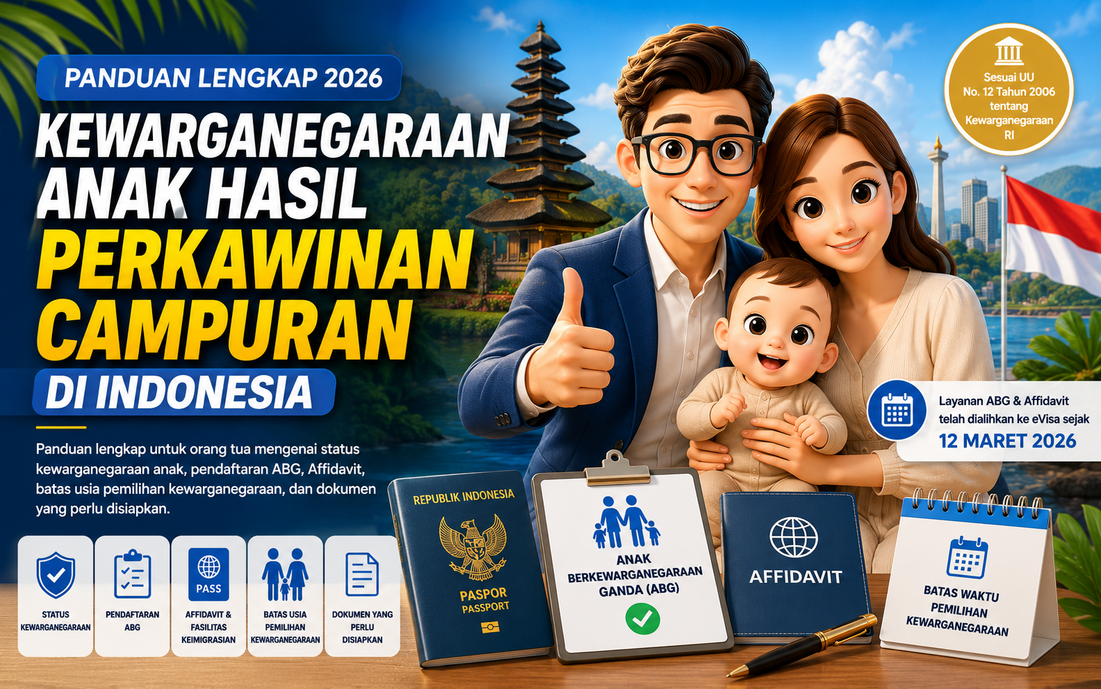Kewarganegaraan Anak Hasil Perkawinan Campuran di Indonesia: Panduan 2026
