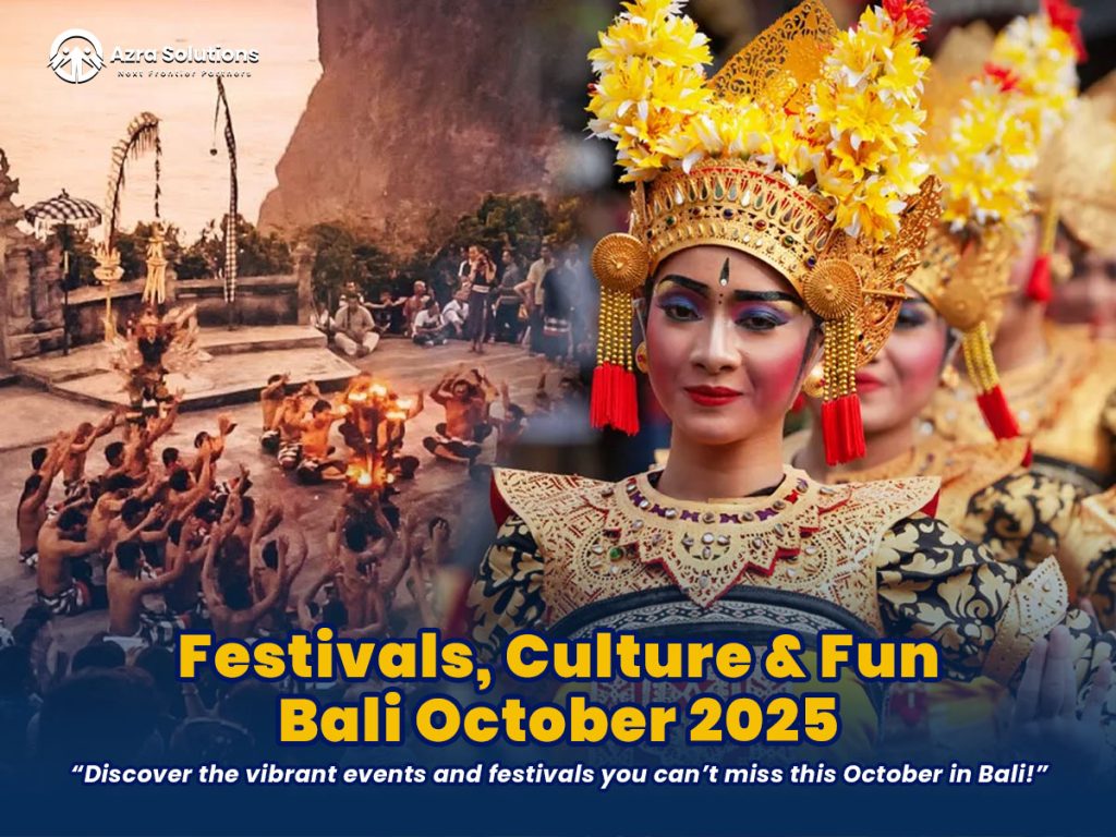 Looking for the best events in Bali this October 2025? Bali comes alive with vibrant festivals, sacred ceremonies, and cultural gatherings throughout the month. Whether you’re a first-time visitor or a Bali regular, these Bali October events will enrich your trip with unforgettable experiences. Here’s your complete guide to the top events, festivals, and cultural highlights in Bali October 2025.