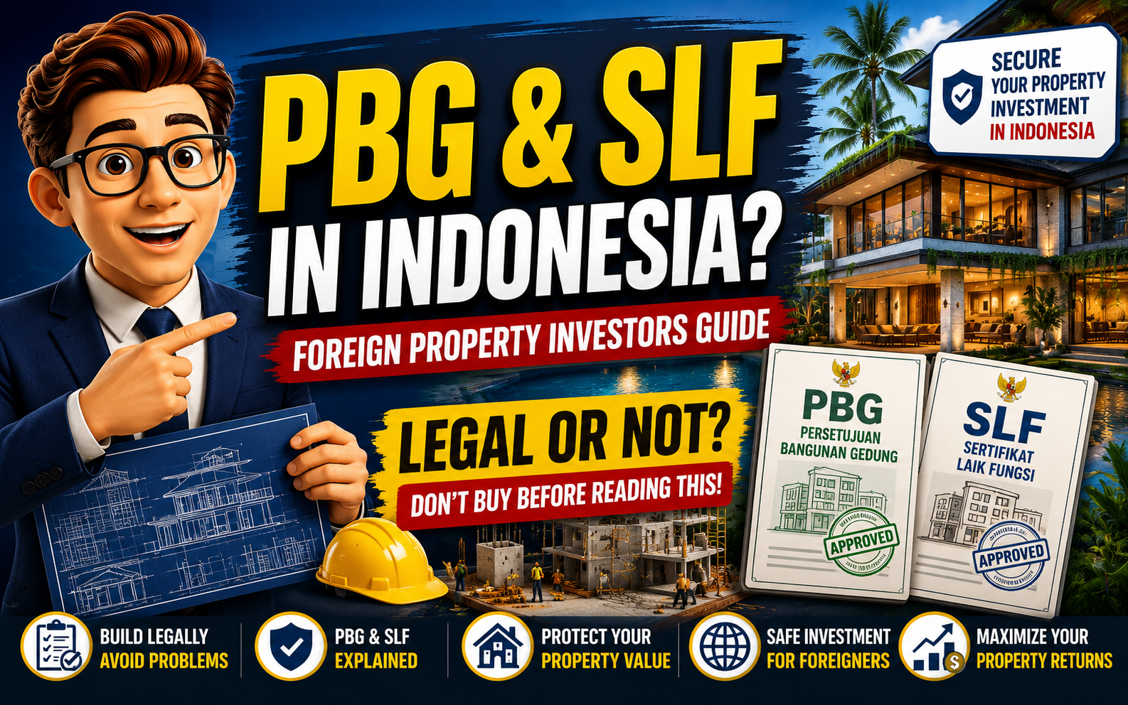 Comprehensive Guide to PBG & SLF: Securing Foreign Property Investments in Indonesia