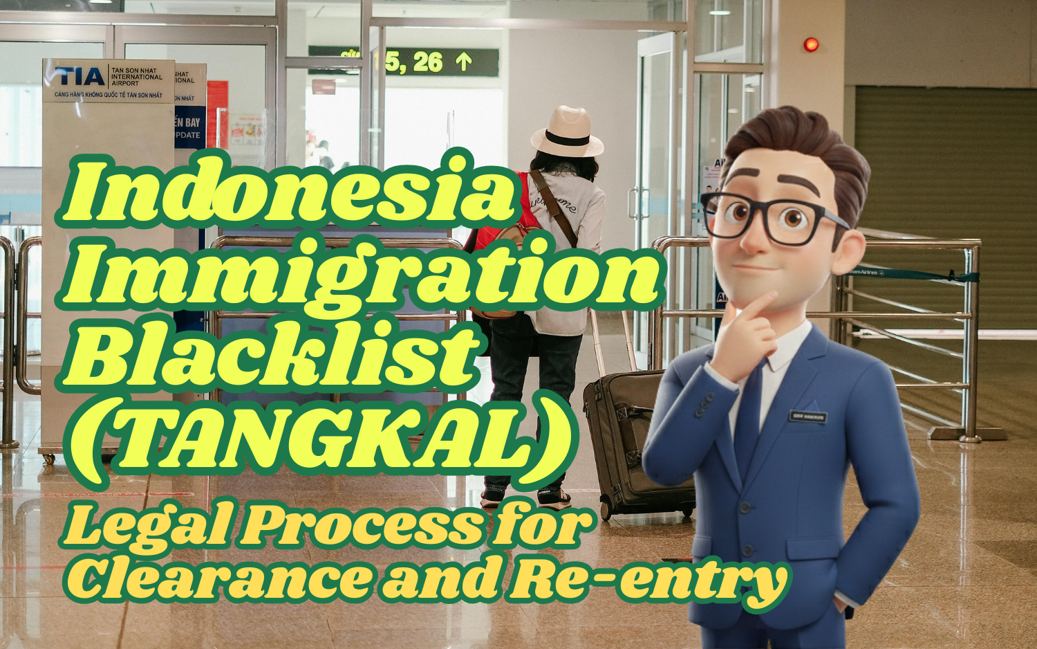 foreign national traveler Indonesia visa issue blacklist tangkal re-entry process