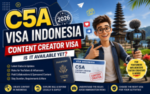 C5A Visa Indonesia 2026 Content Creator Visa for YouTubers, Influencers and Digital Creators