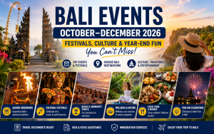 Bali events October to December 2026 featuring festivals, cultural ceremonies, wellness, local food and year-end celebrations