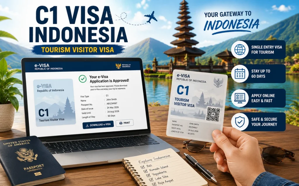 C1 Visa Indonesia requirements and application guide for foreign travelers