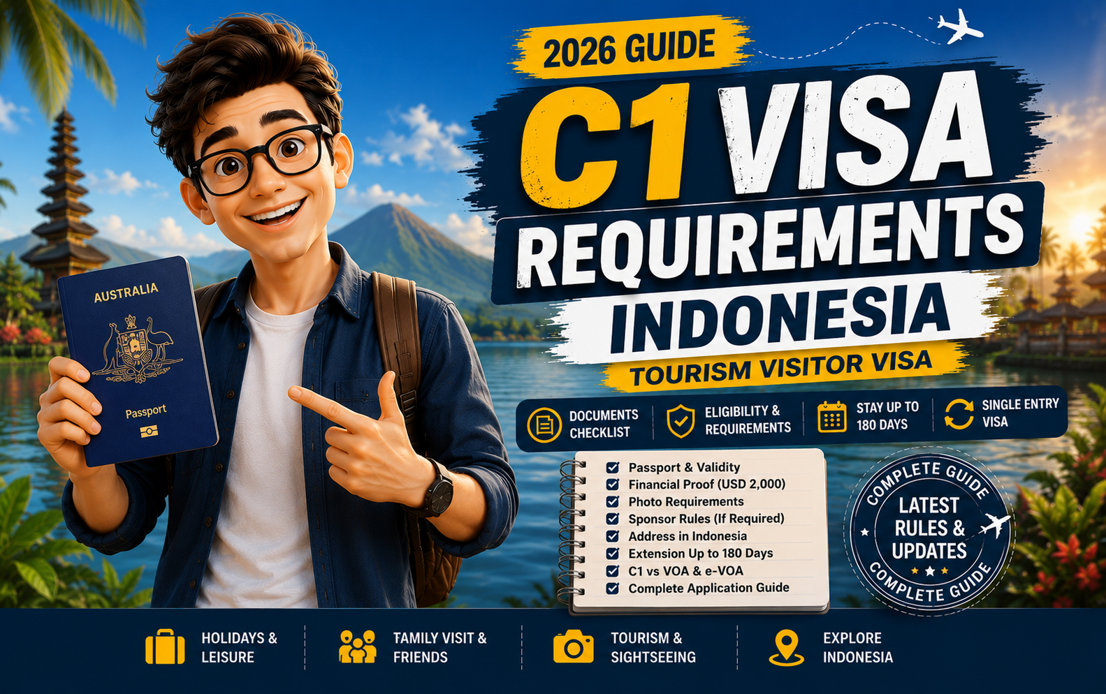C1 Visa Requirements Indonesia: Documents and Application Guide 2026