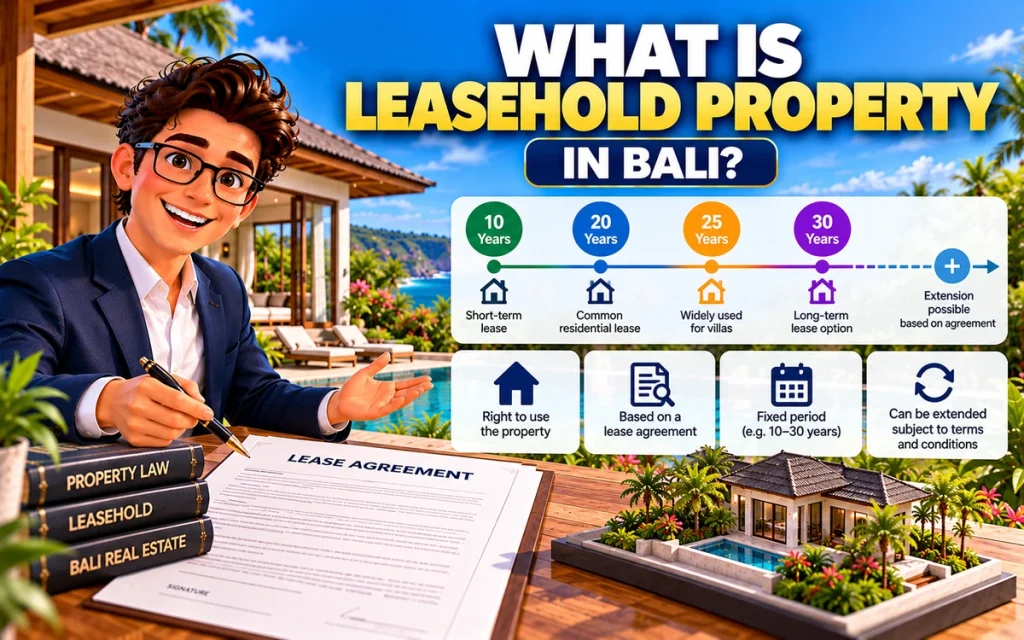 Bali leasehold property arrangement for foreign buyers