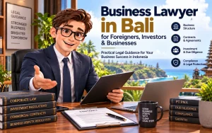 Business lawyer in Bali providing legal guidance to foreign investors and businesses