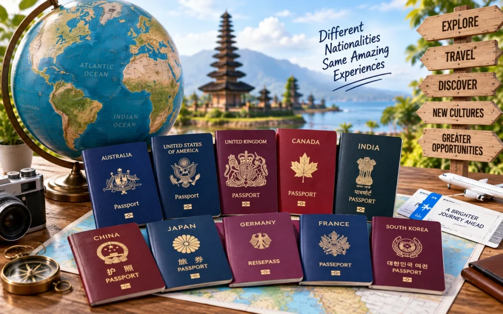 C1 Visa eligibility by nationality with international passports and world globe