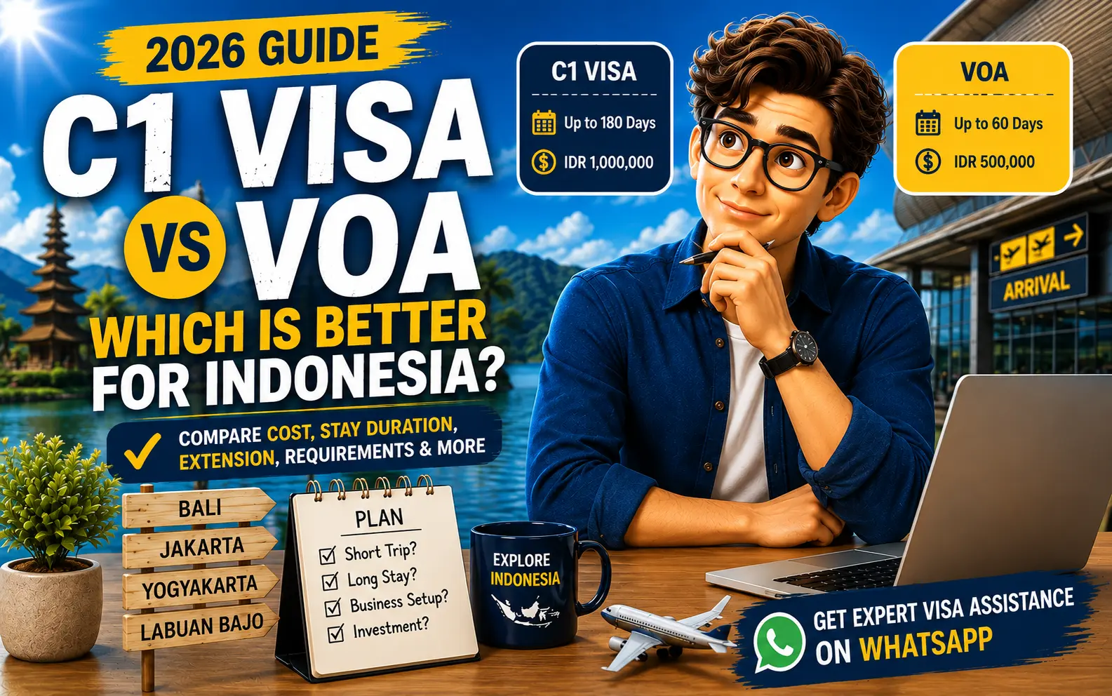 C1 Visa vs VOA: Which Is Better for Indonesia?