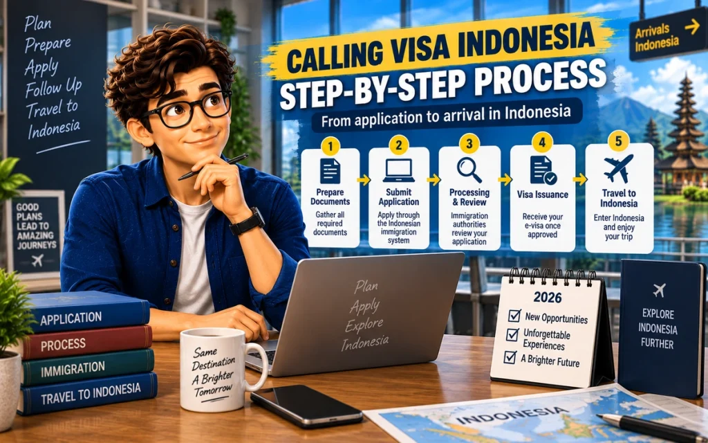 Calling Visa Indonesia application process from submission to visa issuance