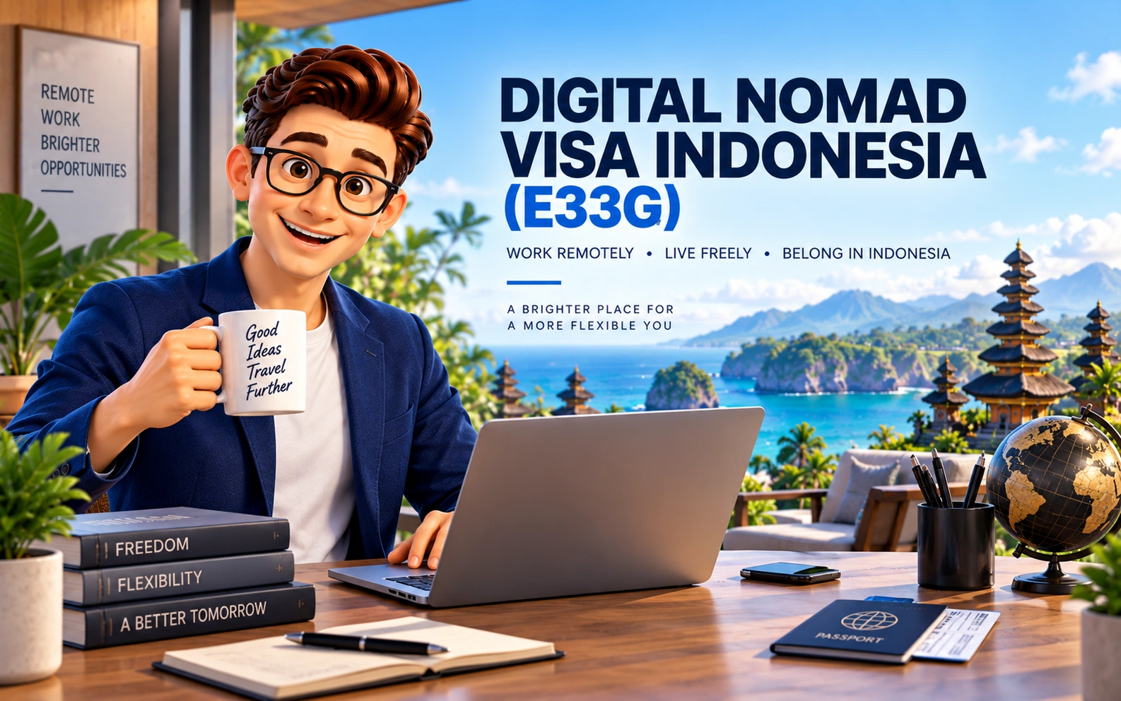 Digital Nomad Visa Indonesia (E33G): Requirements, Cost & Remote Work Guide