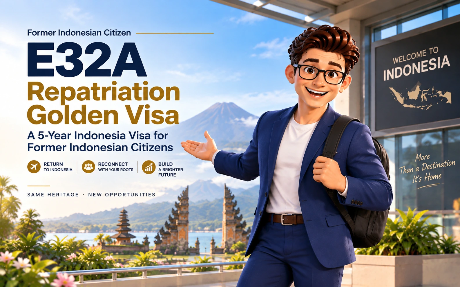 E32A Repatriation Golden Visa: 5-Year Indonesia Visa for Former Indonesian Citizens