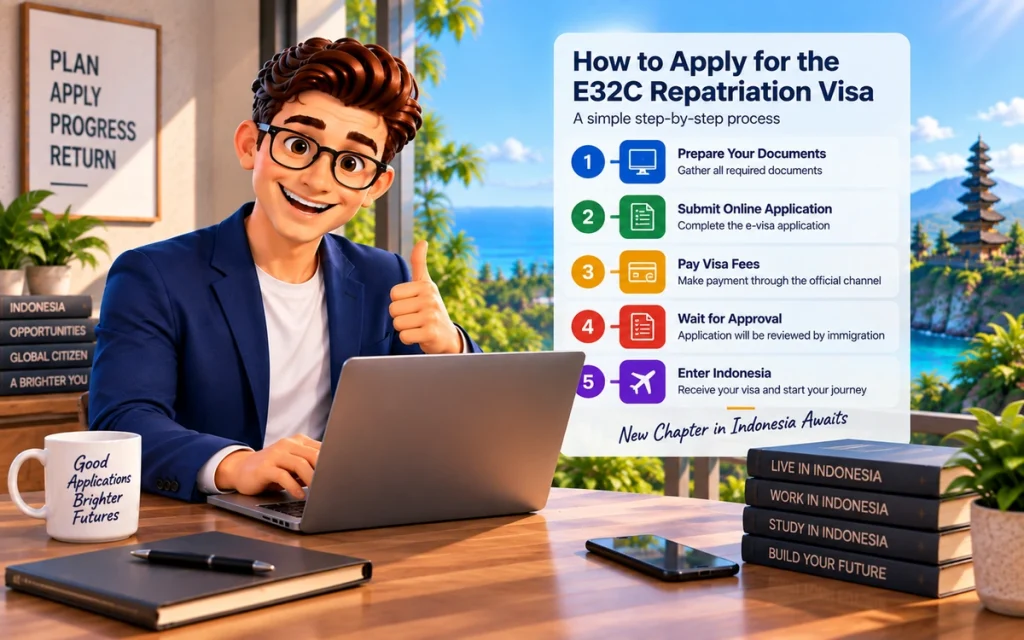 E32C Repatriation Visa application process in Indonesia