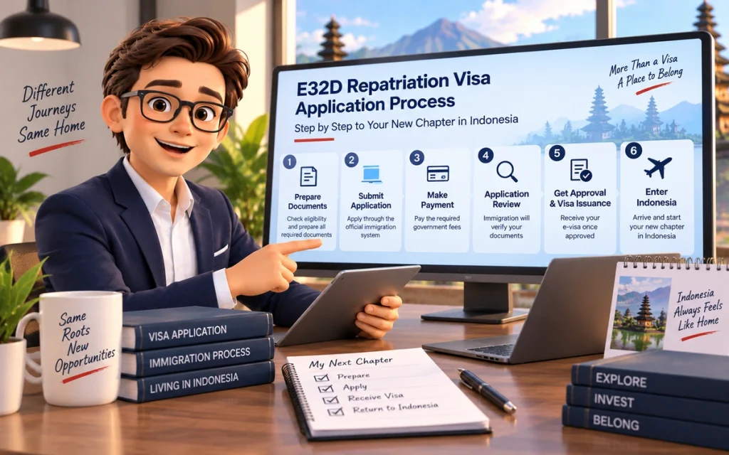 E32D Repatriation Visa application process in Indonesia