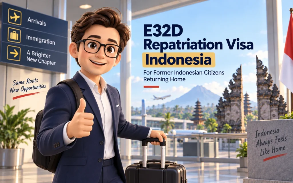 E32D Repatriation Visa for former Indonesian citizens returning to Indonesia