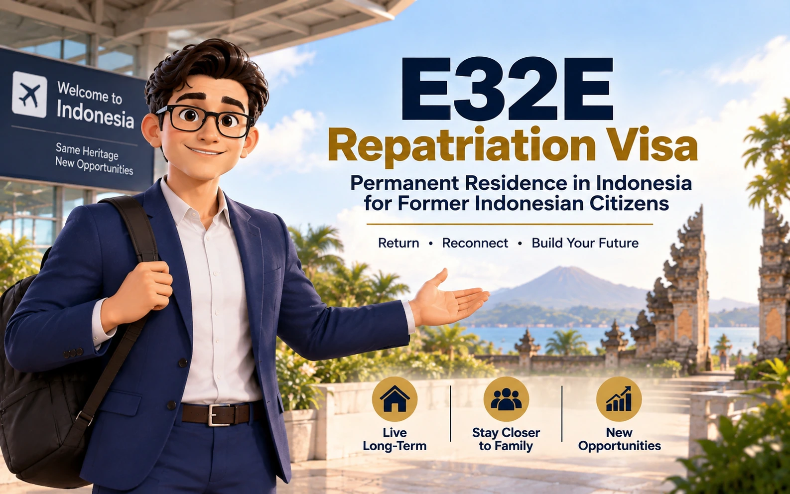 E32E Repatriation Visa: Permanent Residence in Indonesia for Former Indonesian Citizens