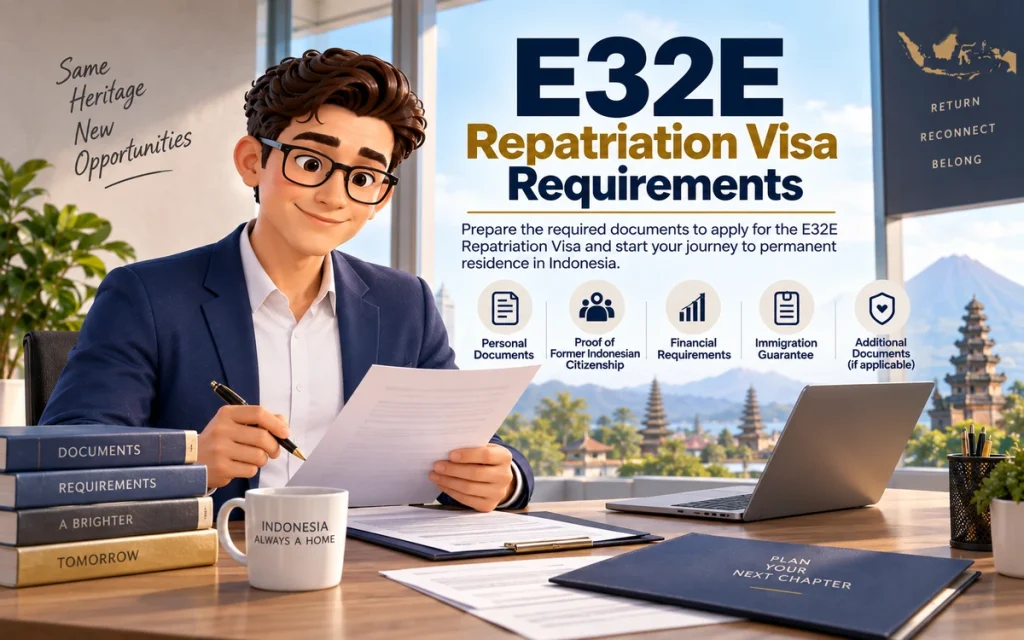 E32E Repatriation Visa requirements and documents for former Indonesian citizens