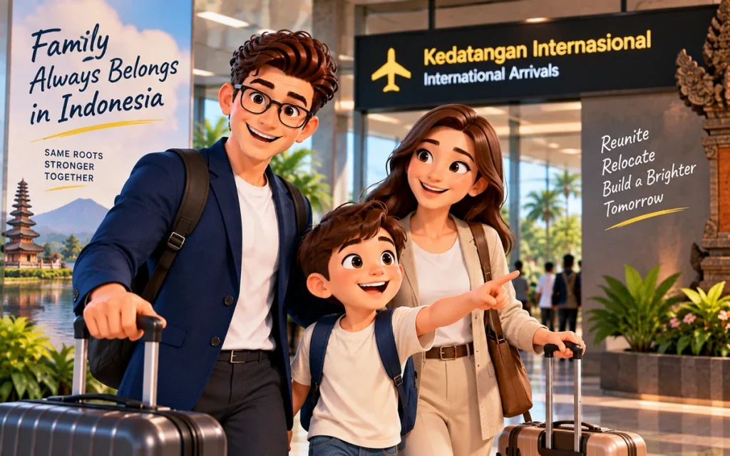 Family reunification options for former Indonesian citizens in Indonesia