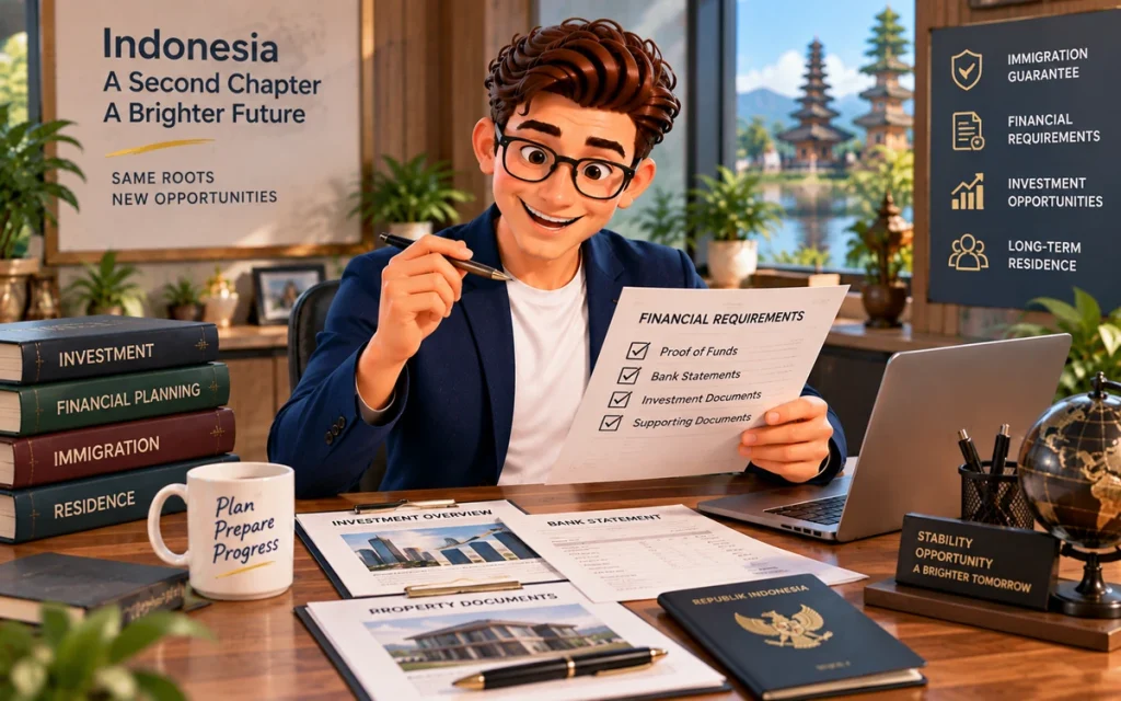 Indonesia repatriation visa investment and financial requirements