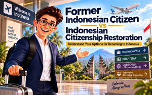 Former Indonesian citizen comparing residence options and citizenship restoration in Indonesia