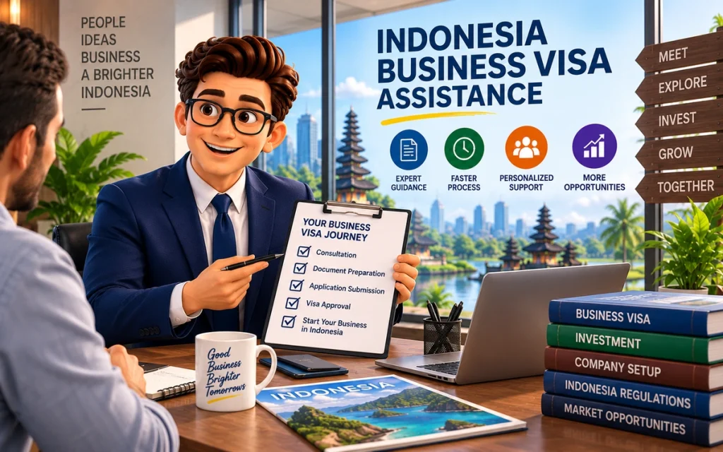 Indonesia Business Visa assistance for foreign business visitors and professionals
