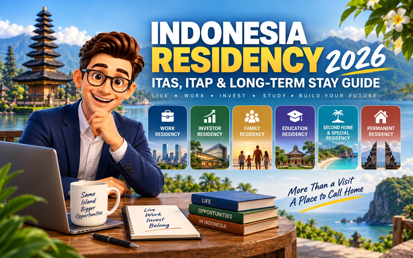 Indonesia Residency 2026: ITAS, KITAS, ITAP & Long-Term Stay Guide