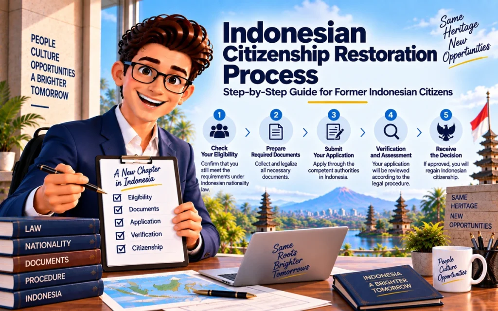 Steps for a former Indonesian citizen to determine the applicable citizenship restoration procedure