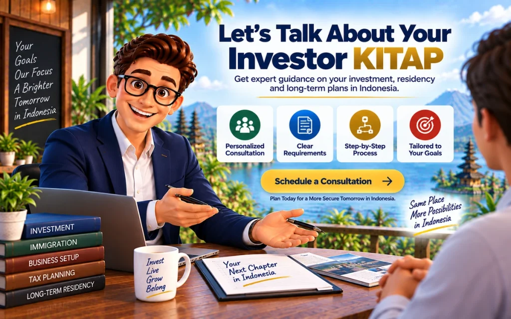 Professional consultation for an Investor KITAP application in Indonesia
