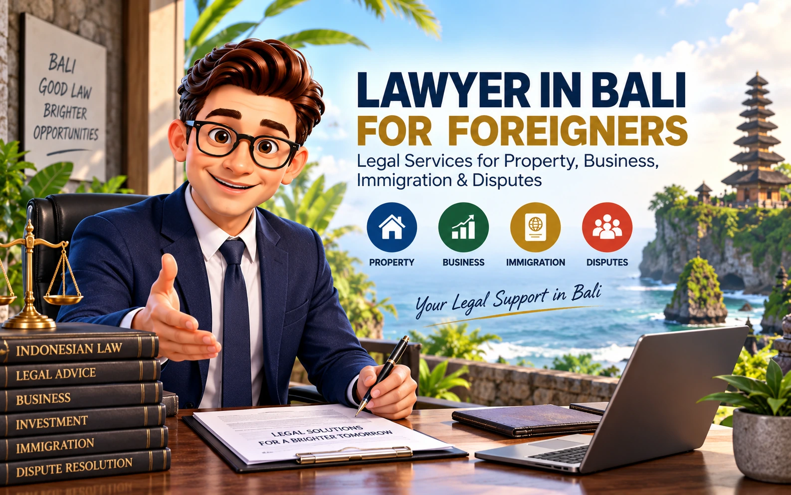 Lawyer in Bali for Foreigners: Legal Services for Property, Business, Immigration & Disputes