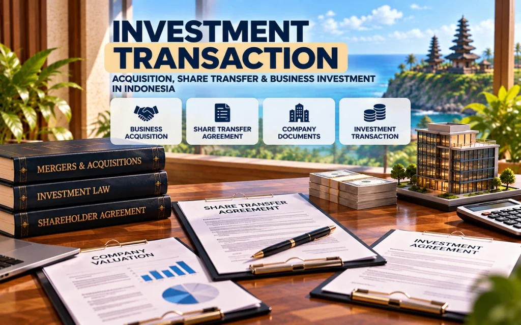Buying or investing in an existing PT PMA in Bali