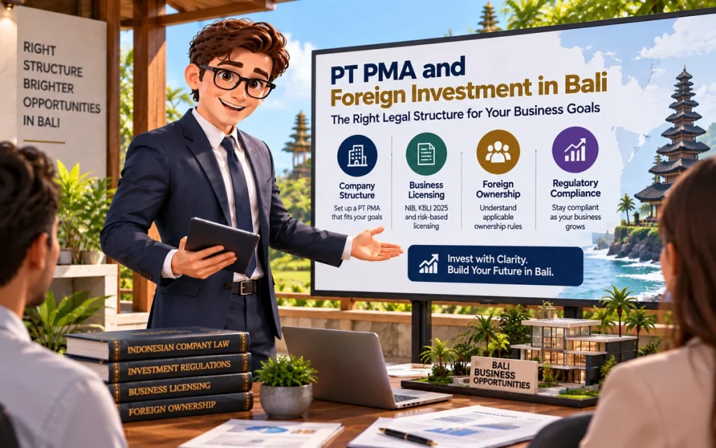 PT PMA and foreign investment legal guidance for businesses in Bali