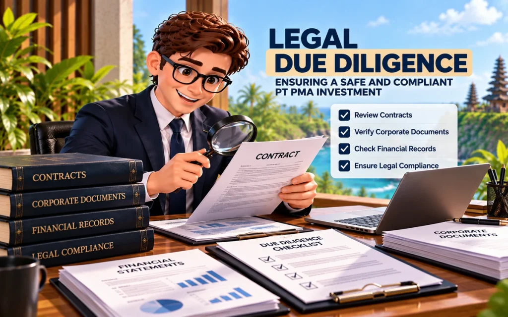 PT PMA legal due diligence before foreign investment in Bali
