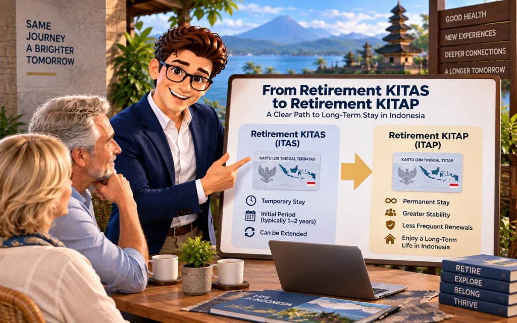 Retirement KITAS to Retirement KITAP in Indonesia