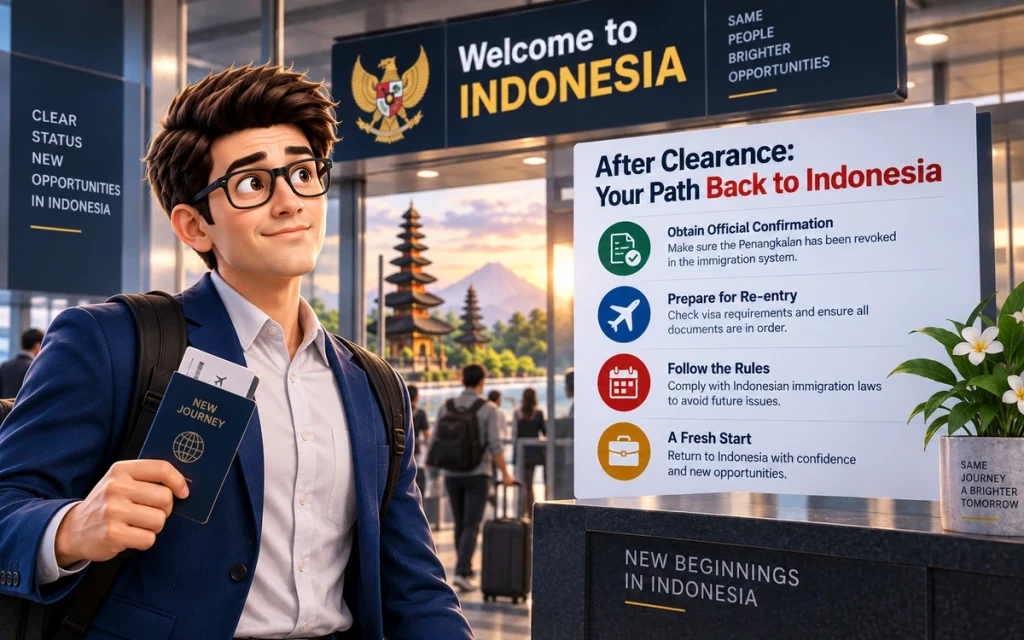Returning to Indonesia after immigration blacklist Penangkalan is revoked