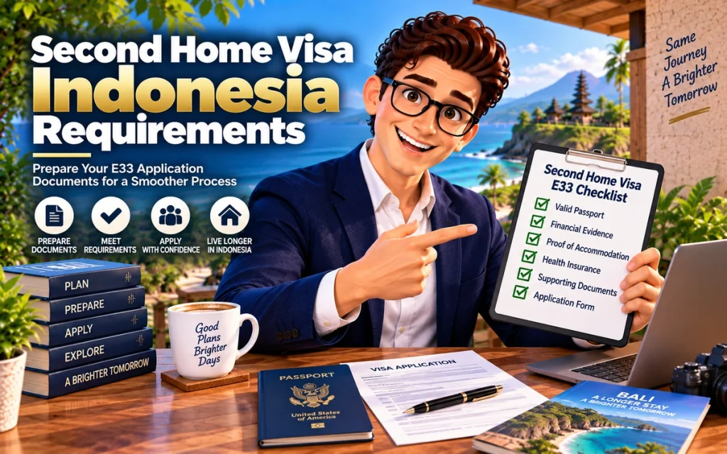 Second Home Visa Indonesia E33 requirements and application documents
