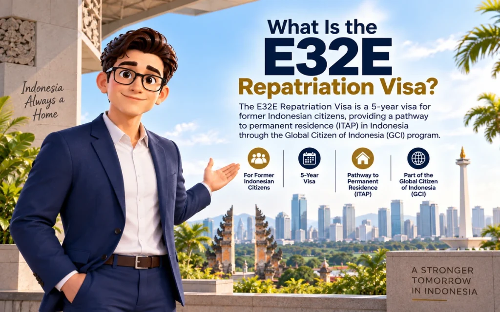 What is the E32E Repatriation Visa for former Indonesian citizens