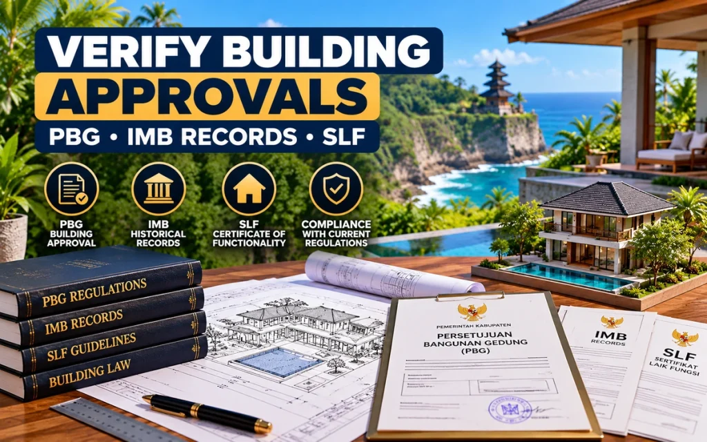 Building approval and SLF verification for a Bali villa